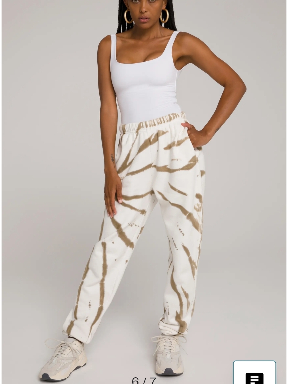 Good American Boyfriend Tie Dye Sweatpants